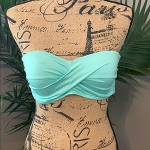 Teal Mossimo BANDEAU Bikini Top